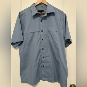 Tilley | Men’s Large Light Blue Short Sleeve Button-Down Shirt NWOT